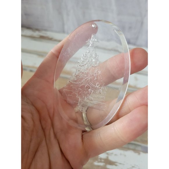1982 acrylic tree vintage ornament Xmas holiday tree - Picture 5 of 5